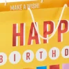 15.5" Metallic Candles Extra-Large Birthday Gift Bag