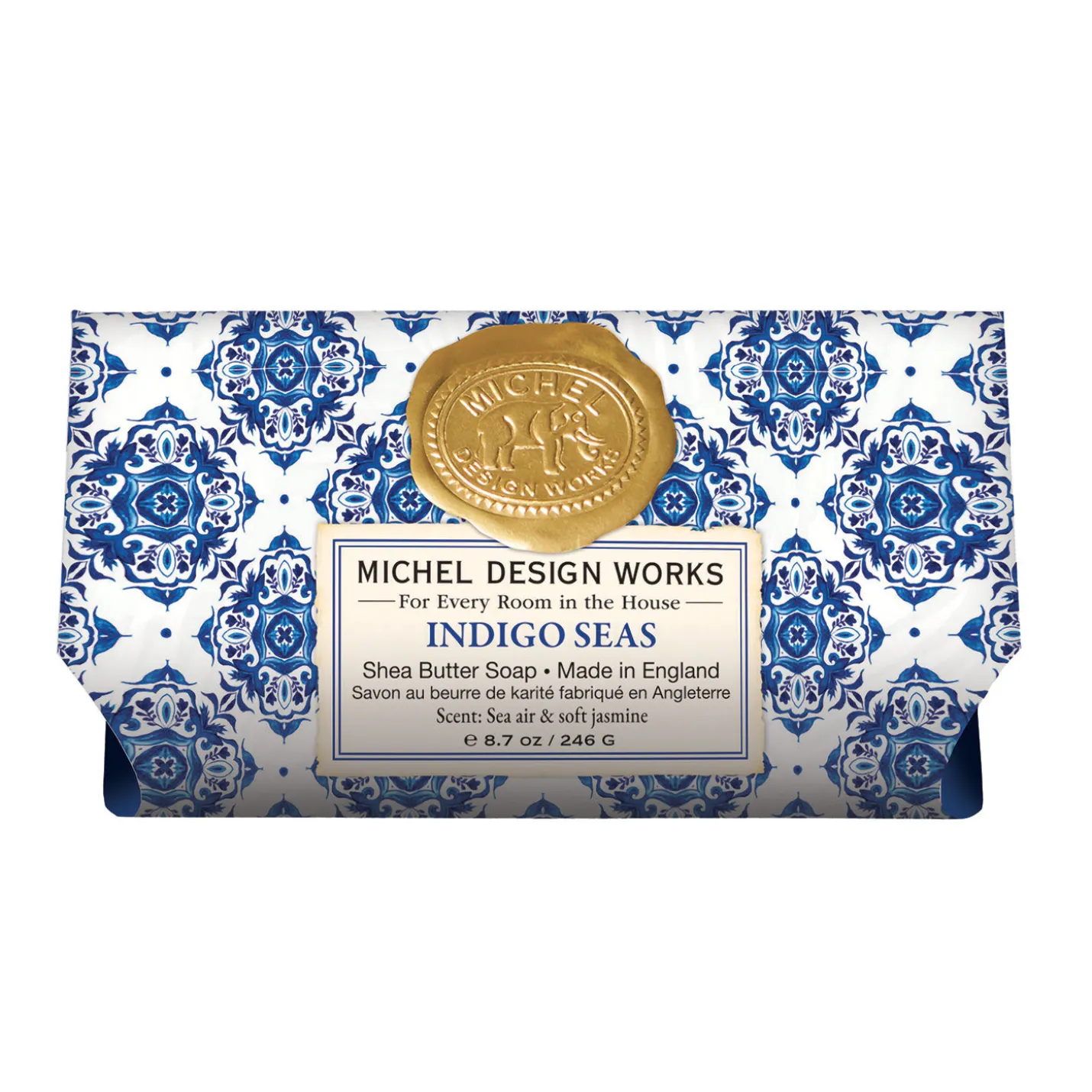 Michel Design Works Indigo Seas Large Bath Soap Bar