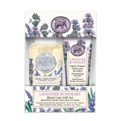 Michel Design Works Lavender Rosemary Foaming Soap and Hand Cream Gift Set