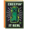 Minecraft Creepin' It Real Musical Birthday Card With Light