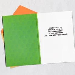 Minecraft Creepin' It Real Musical Birthday Card With Light