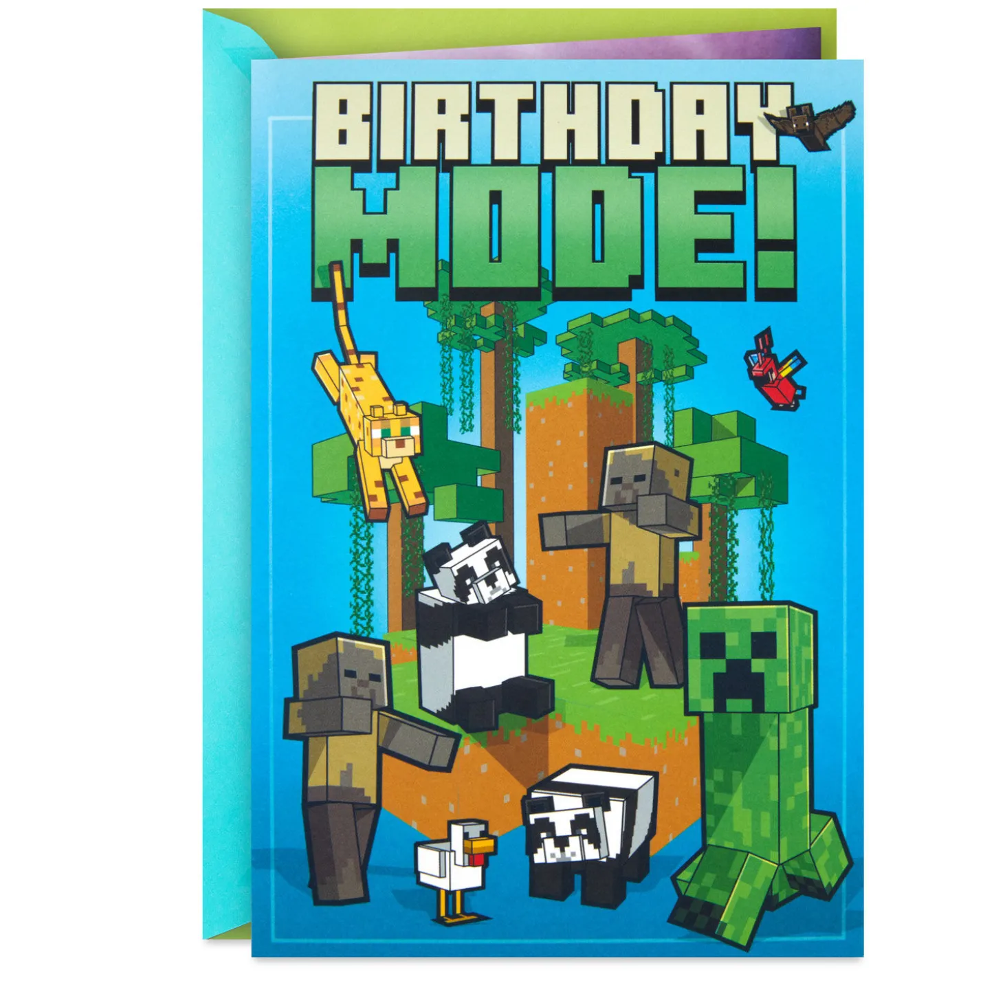 Minecraft Make it Great Musical Pop-Up Birthday Card for Kids