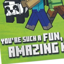 Minecraft You're Such a Cool Kid Pop-Up Birthday Card