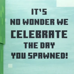 Minecraft You're Such a Cool Kid Pop-Up Birthday Card