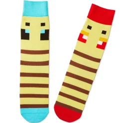 Minecraft Bee Novelty Socks