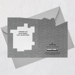 Minecraft Build, Explore, Create 3D Pop-Up Card for Kids