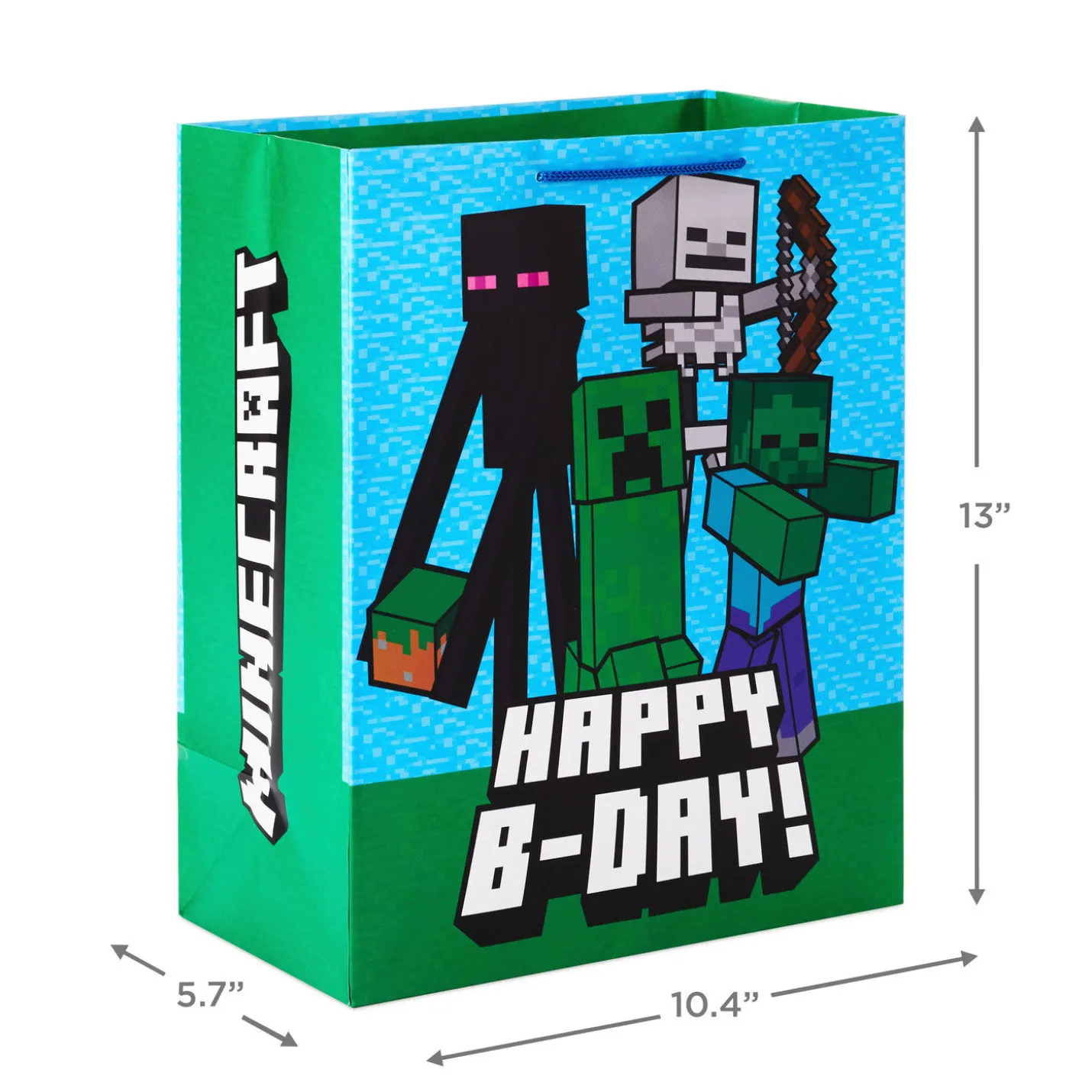 13" Minecraft Large Birthday Gift Bag