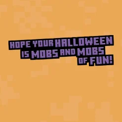 Minecraft Mobs of Fun Halloween Card for Grandson