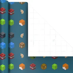 Minecraft Mobs 3-Pack Wrapping Paper Mini Roll Bundle, 45 sq. ft. total
