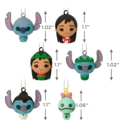 Mini Disney Lilo & Stitch Shatterproof Hallmark Ornaments, Set of 6