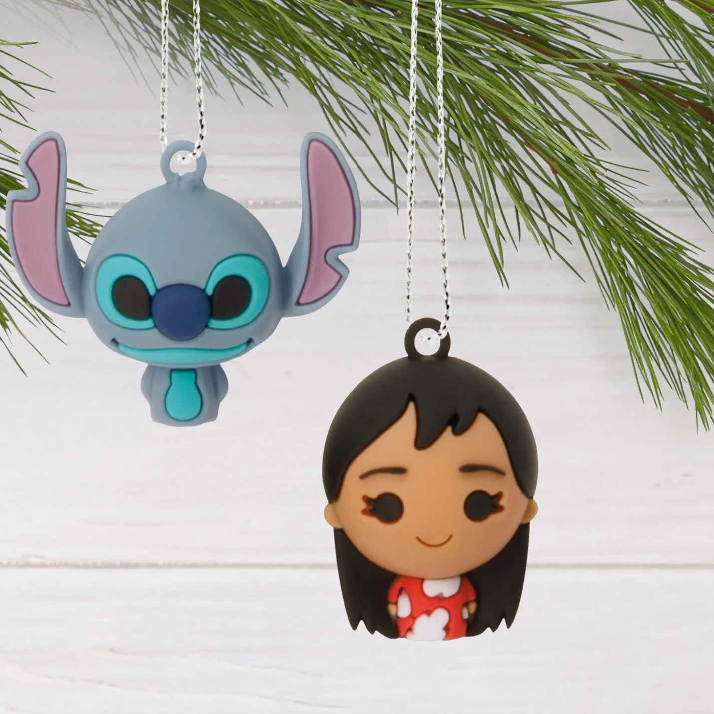 Mini Disney Lilo & Stitch Shatterproof Hallmark Ornaments, Set of 6
