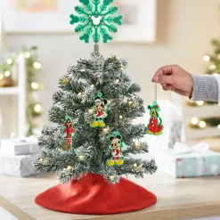 Mini Disney Mickey Mouse and Friends Hallmark Tree Topper and Ornaments, Set of 5