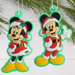 Mini Disney Mickey Mouse and Friends Hallmark Tree Topper and Ornaments, Set of 5