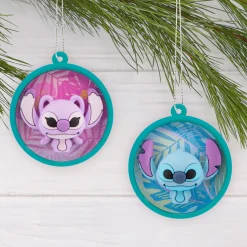 Mini Disney Stitch Scenes Shatterproof Hallmark Ornaments, Set of 4