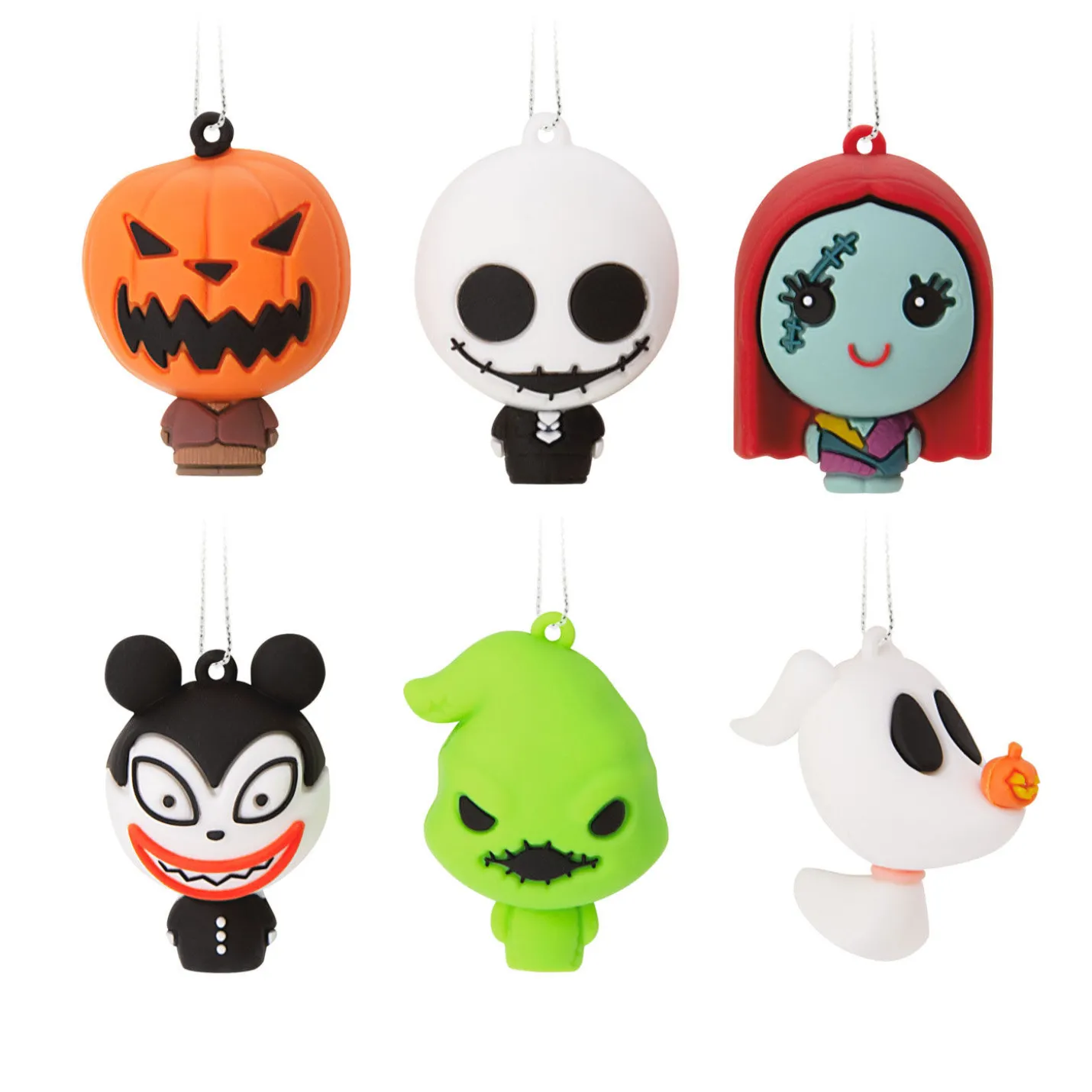 Mini Disney Tim Burton's The Nightmare Before Christmas Shatterproof Hallmark Ornaments, Set of 6