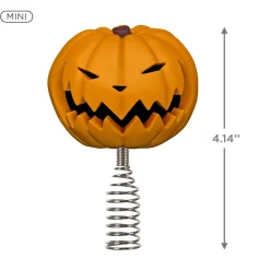 Mini Disney Tim Burton's The Nightmare Before Christmas Pumpkin King Christmas Tree Topper, 4.14"
