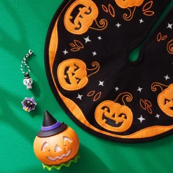 Mini Halloween Time ShowToppers Musical Tree Topper With Light, 3.75"