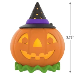 Mini Halloween Time ShowToppers Musical Tree Topper With Light, 3.75