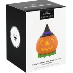 Mini Halloween Time ShowToppers Musical Tree Topper With Light, 3.75