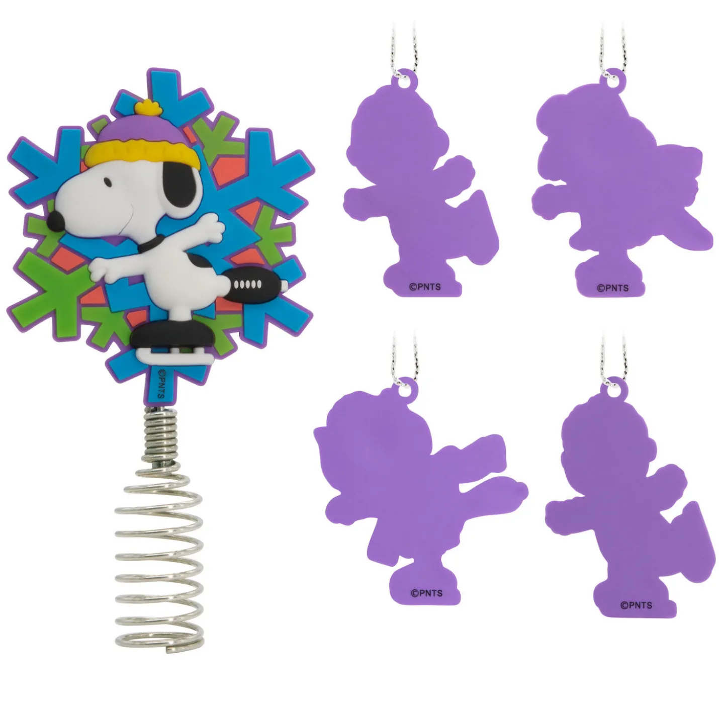 Mini Peanuts® Hallmark Tree Topper and Ornaments, Set of 5