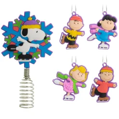 Mini Peanuts® Hallmark Tree Topper and Ornaments, Set of 5