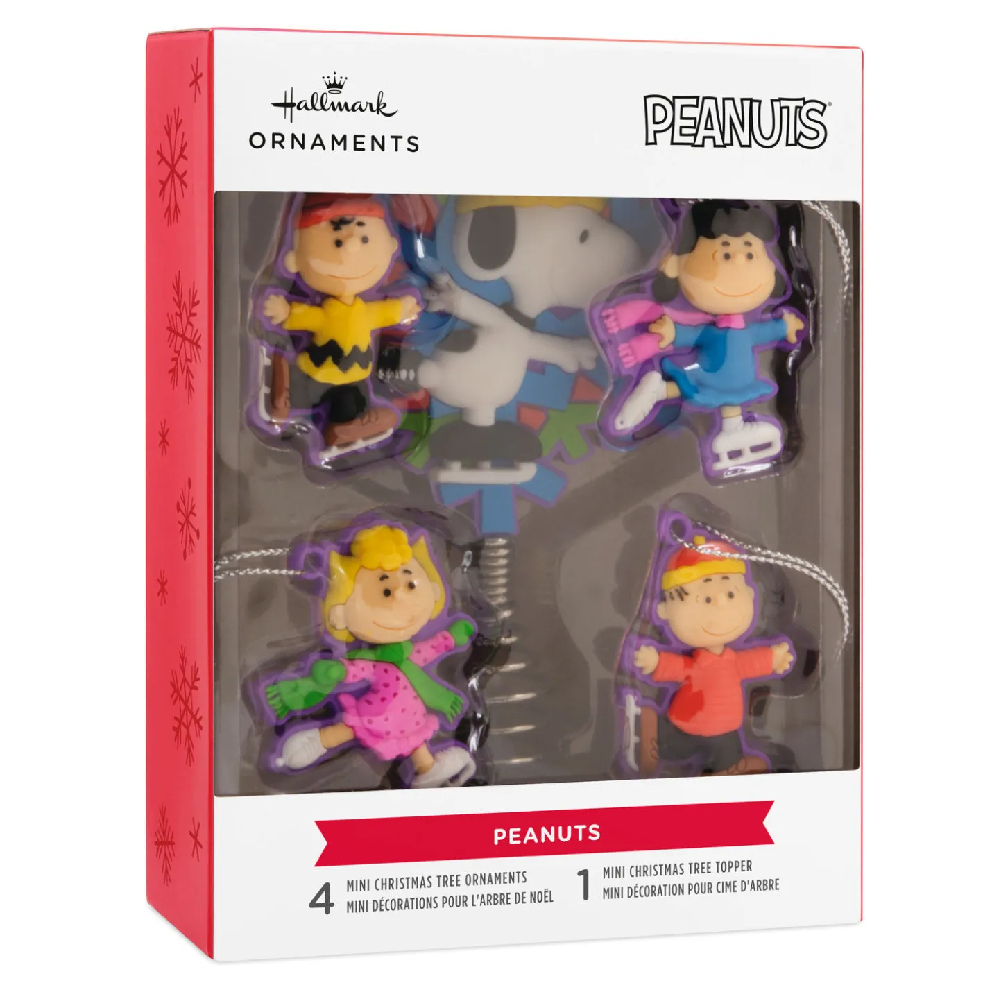 Mini Peanuts® Hallmark Tree Topper and Ornaments, Set of 5