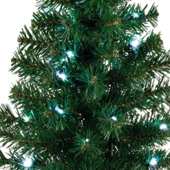 Mini ShowToppers Evergreen Christmas Tree With Light, 17"