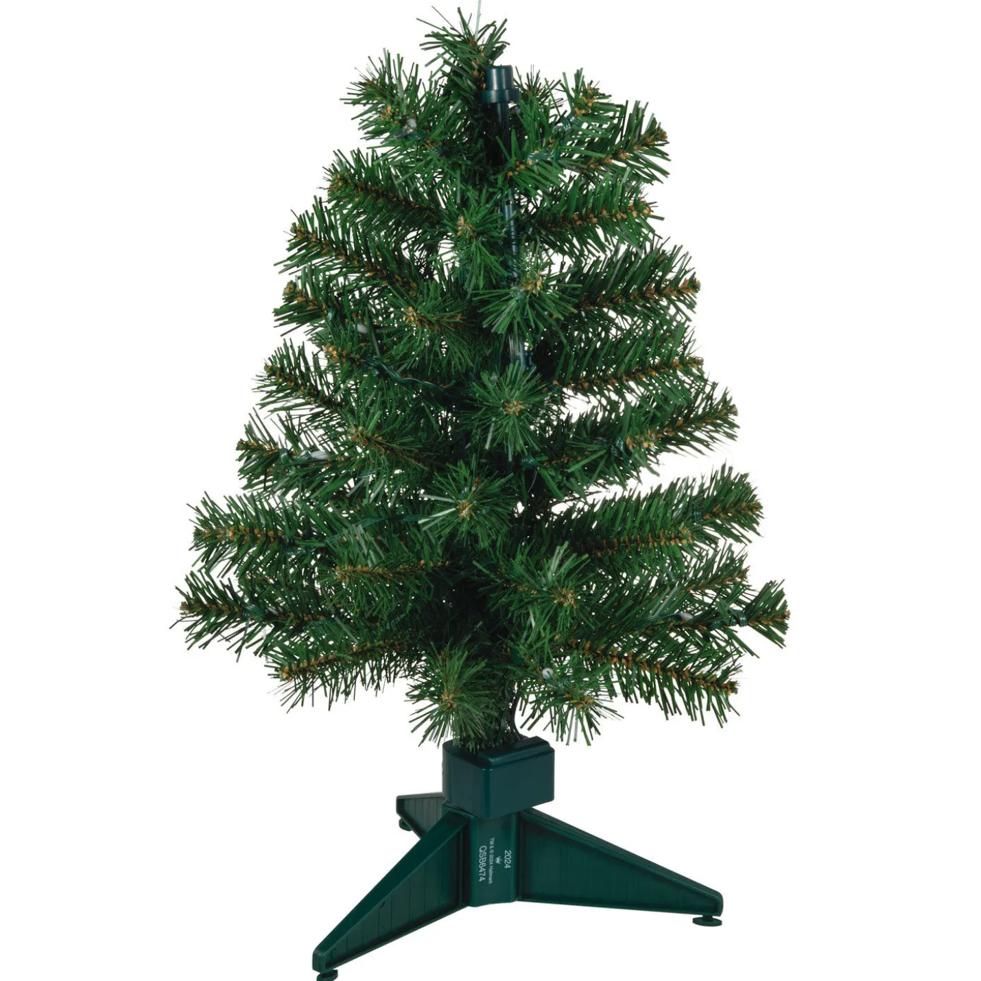 Mini ShowToppers Evergreen Christmas Tree With Light, 17"