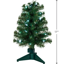 Mini ShowToppers Evergreen Christmas Tree With Light, 17