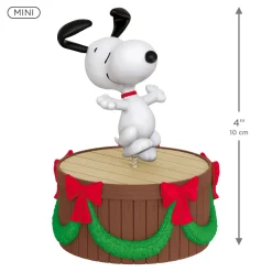 Mini The Peanuts® Gang Dancing Snoopy ShowToppers Musical Tree Topper With Light, 4"