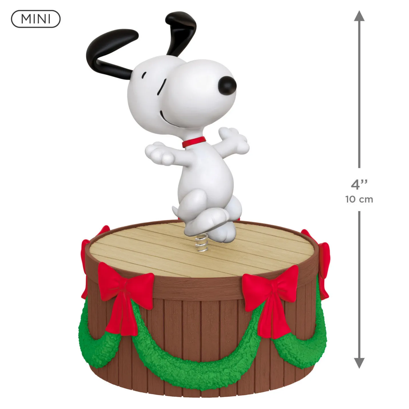 Mini The Peanuts® Gang Dancing Snoopy ShowToppers Musical Tree Topper With Light, 4"