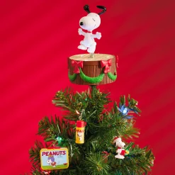 Mini The Peanuts® Gang Dancing Snoopy ShowToppers Musical Tree Topper With Light, 4