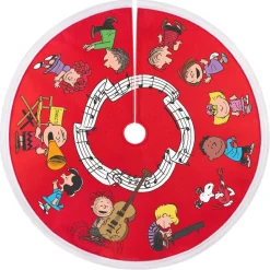 Mini The Peanuts® Gang Fabric Tree Skirt, 12"