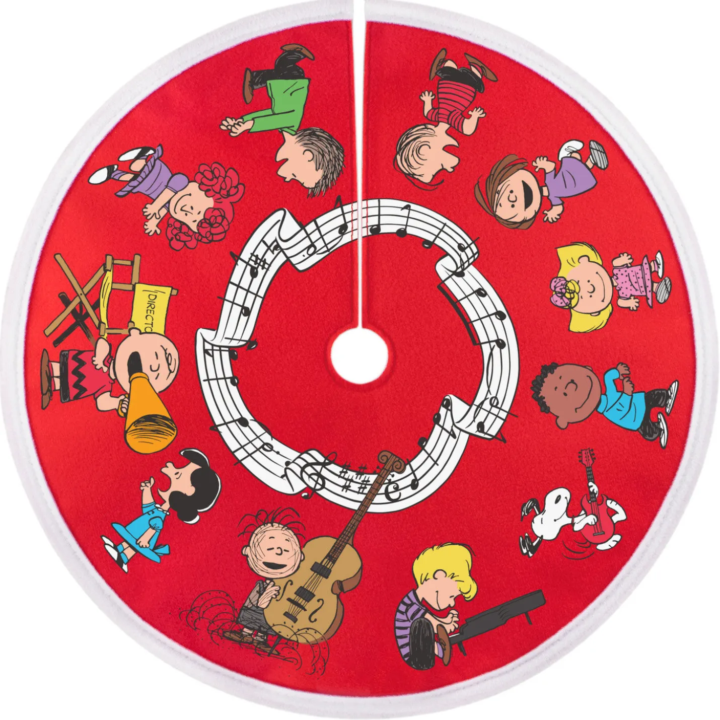 Mini The Peanuts® Gang Fabric Tree Skirt, 12"