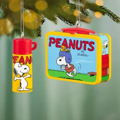 Mini The Peanuts® Gang Lunchbox Set Ornaments, Set of 2