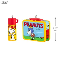 Mini The Peanuts® Gang Lunchbox Set Ornaments, Set of 2