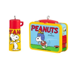 Mini The Peanuts® Gang Lunchbox Set Ornaments, Set of 2