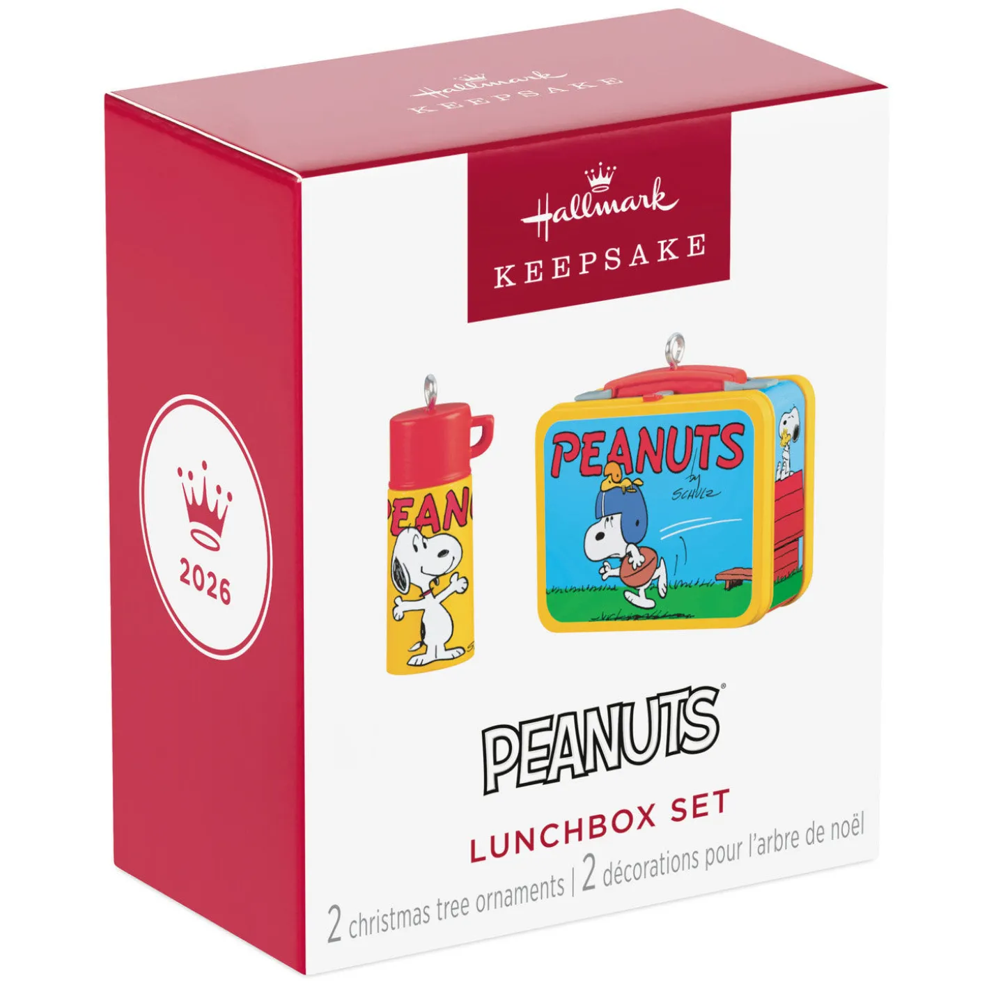 Mini The Peanuts® Gang Lunchbox Set Ornaments, Set of 2