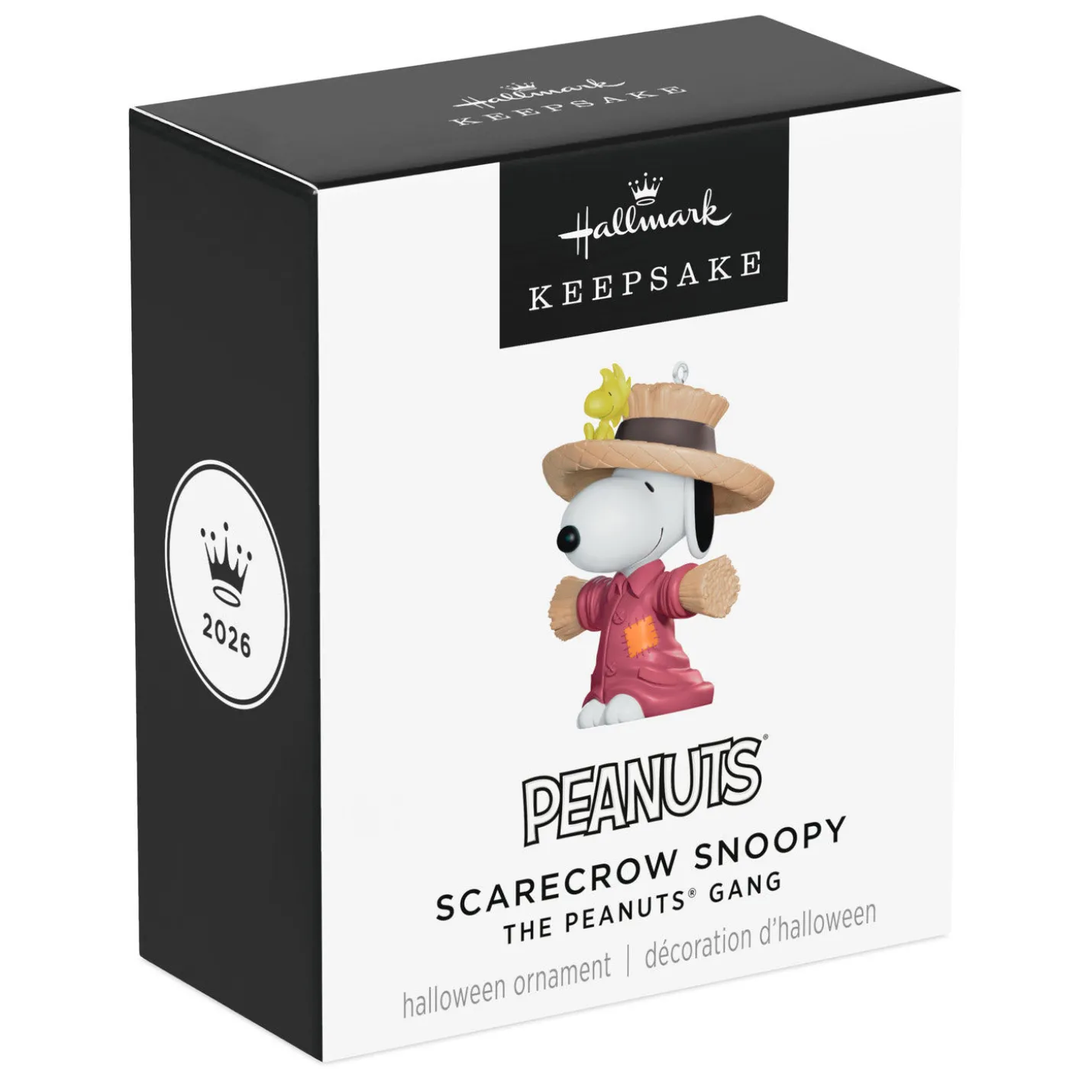 Mini The Peanuts® Gang Scarecrow Snoopy Ornament, 1.25"