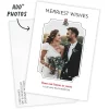 Mistletoe Newlywed Wishes Flat Christmas Photo Card