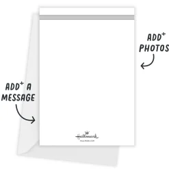 Mistletoe Newlywed Wishes Flat Christmas Photo Card