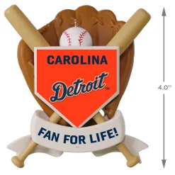 MLB Detroit Tigers™ Baseball Personalized Ornament, Custom Text