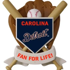 MLB Detroit Tigers™ Baseball Personalized Ornament, Custom Text