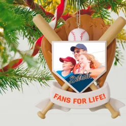 MLB Detroit Tigers™ Baseball Personalized Ornament, Custom Photo and Text