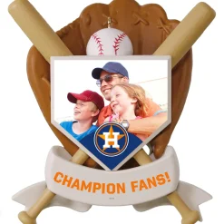 MLB Houston Astros™ Baseball Personalized Ornament, Custom Photo and Text