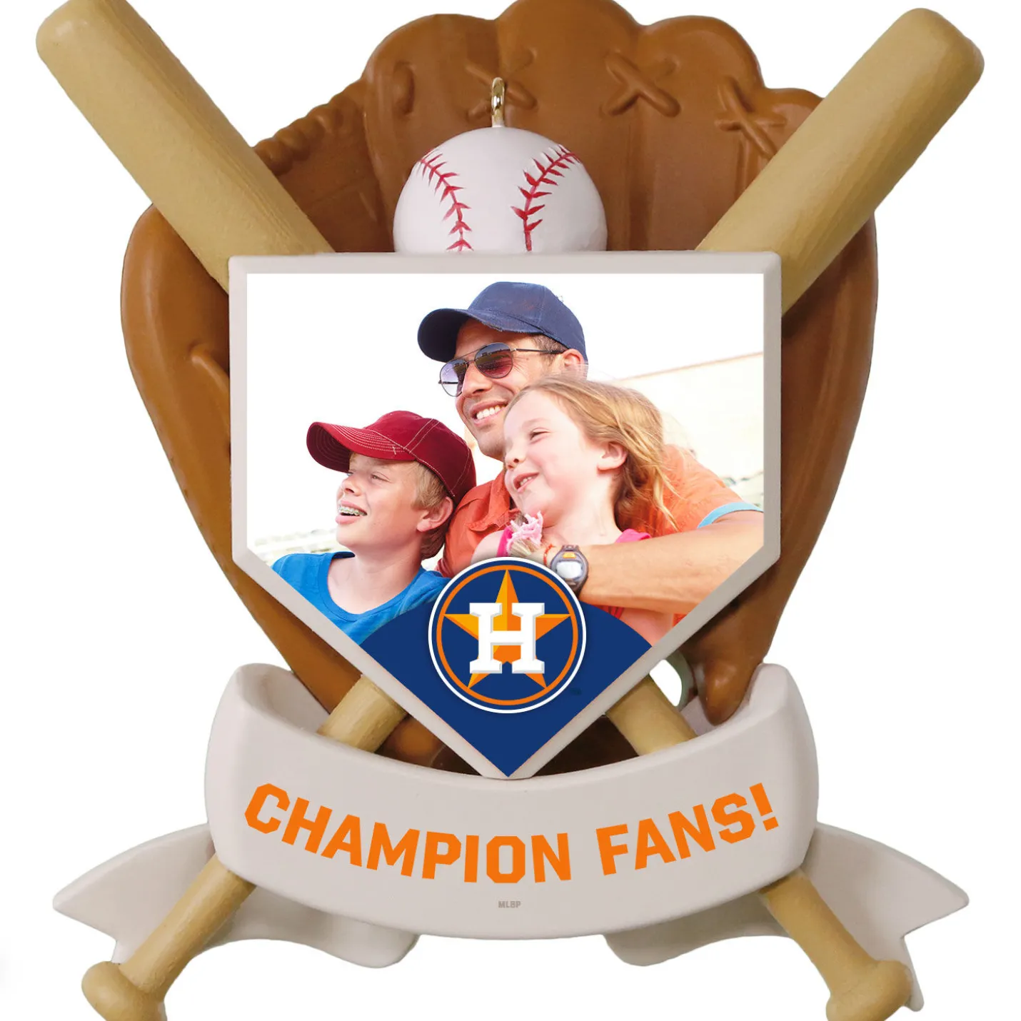 MLB Houston Astros™ Baseball Personalized Ornament, Custom Photo and Text