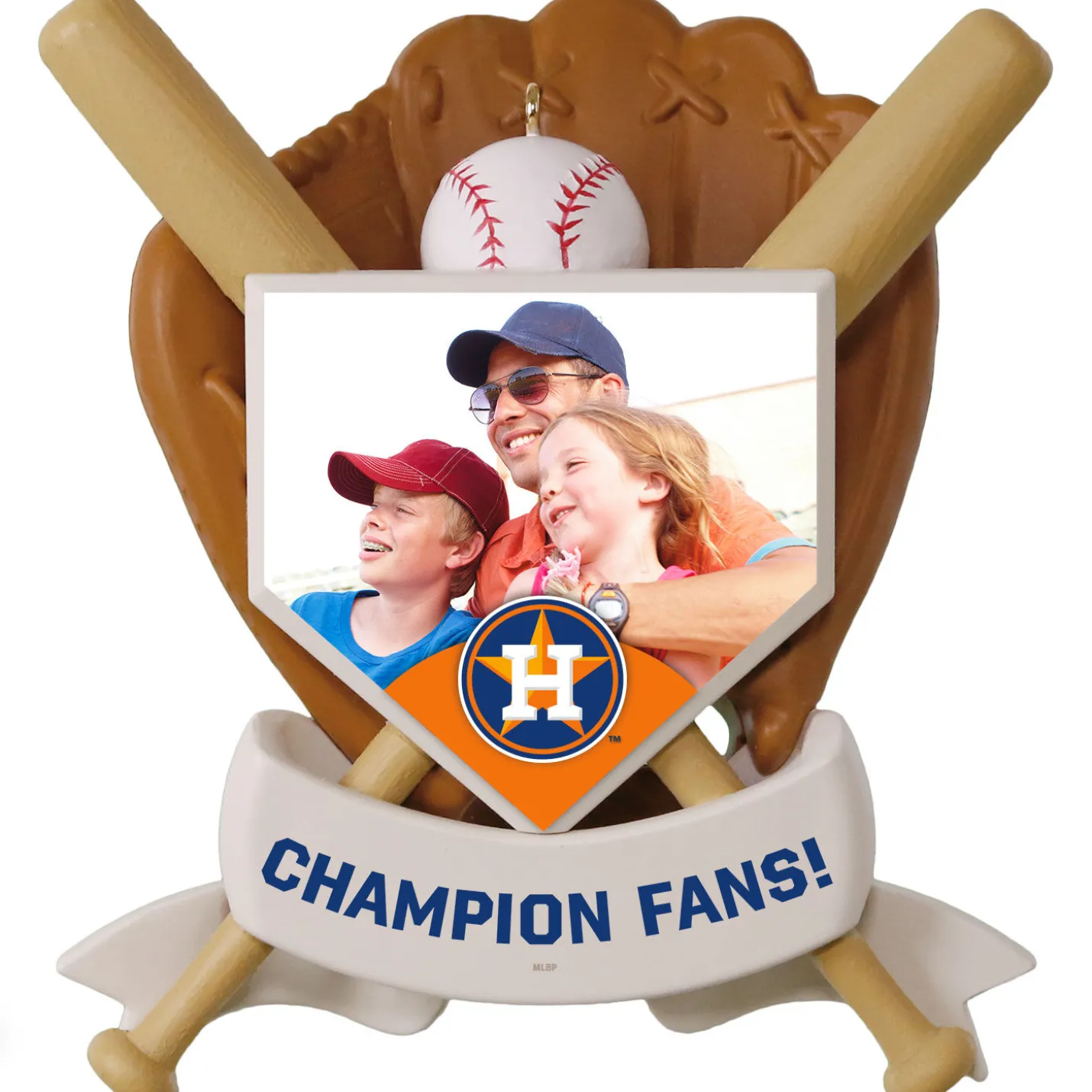MLB Houston Astros™ Baseball Personalized Ornament, Custom Photo and Text