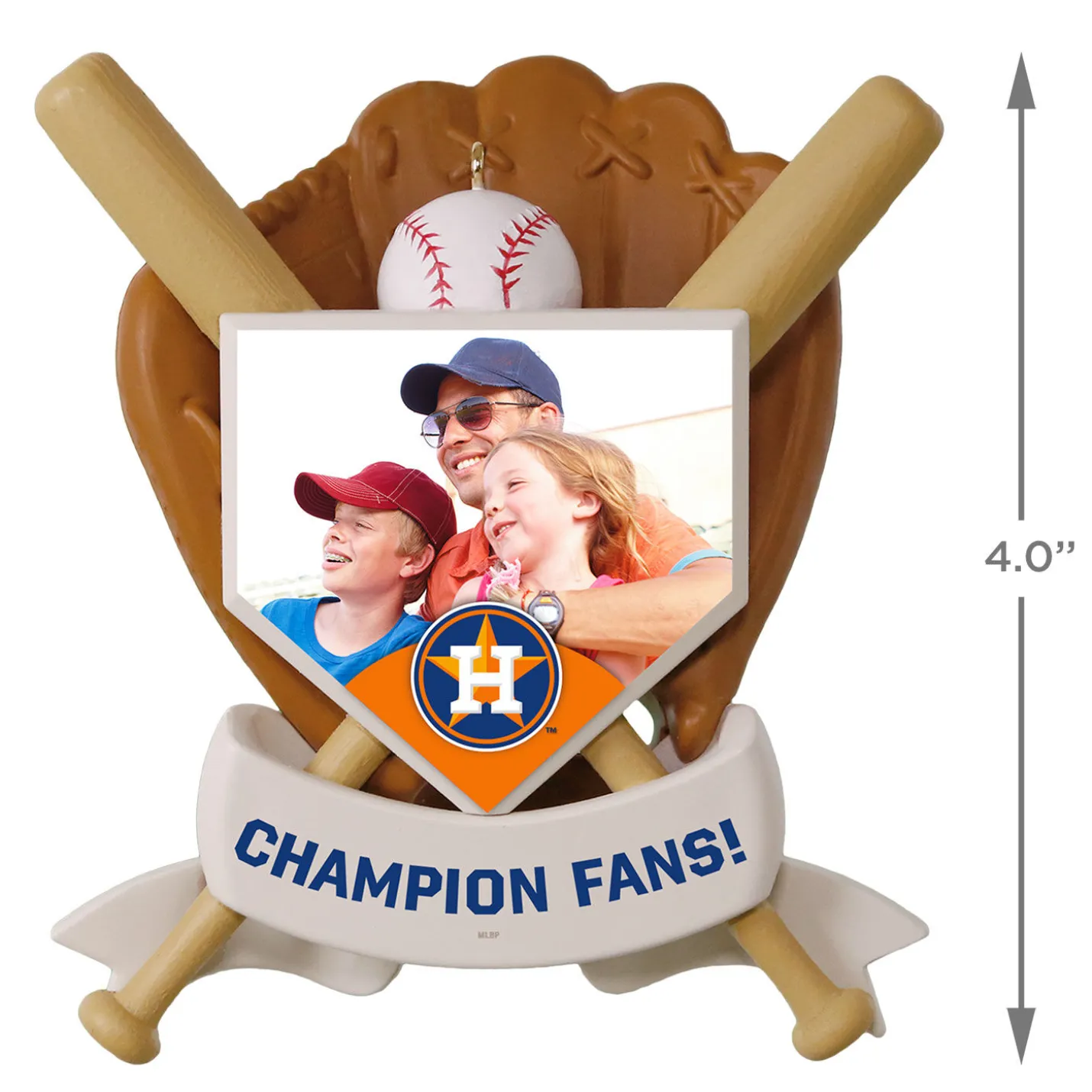MLB Houston Astros™ Baseball Personalized Ornament, Custom Photo and Text