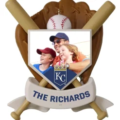 MLB Kansas City Royals™ Baseball Personalized Ornament, Custom Photo and Text