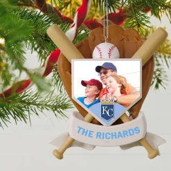 MLB Kansas City Royals™ Baseball Personalized Ornament, Custom Photo and Text